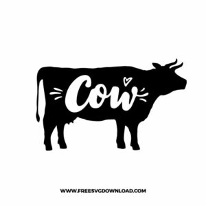 Cow SVG & PNG, SVG Free Download, svg files for cricut, separated svg, trending svg, cow bow svg, farmhouse svg, heifer svg, cow print svg, animal svg, calf svg, cow face svg, farm svg