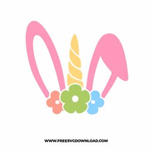 Easter Bunny Unicorn Free SVG File
