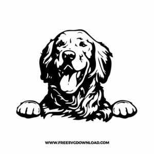 Golden Retriever Free SVG File