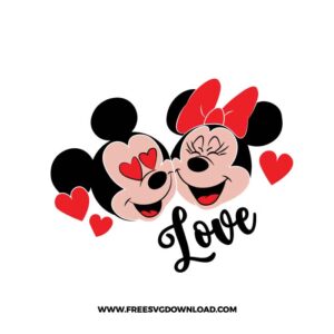 Minnie Mickey Love SVG & PNG