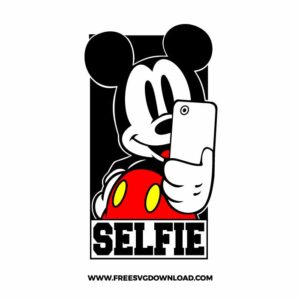 Mickey Selfie SVG cut file