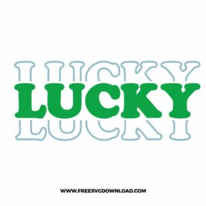 Retro Lucky SVG & PNG, SVG Free Download, SVG files for Cricut, st patricks day svg, lucky svg, irish svg, clover svg, irish quotes svg, shamrock svg