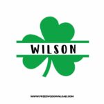 St Patrick Day Split Monogram SVG & PNG, SVG Free Download, SVG files for Cricut, st patricks day svg, lucky svg, irish svg, clover svg, irish quotes svg, shamrock svg