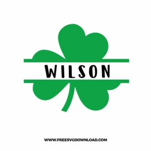 St Patrick Day Split Monogram SVG & PNG