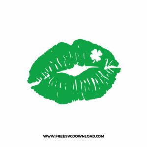 St Patricks Day Kiss SVG & PNG, SVG Free Download, SVG for Cricut Design Silhouette, st patricks day svg, lucky svg, irish svg, clover svg, irish quotes svg, shamrock svg