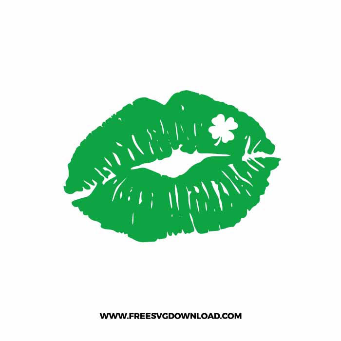 St Patricks Day Kiss SVG & PNG, SVG Free Download, SVG for Cricut Design Silhouette, st patricks day svg, lucky svg, irish svg, clover svg, irish quotes svg, shamrock svg