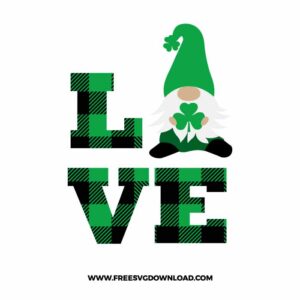 St Patricks Gnomes Love SVG & PNG