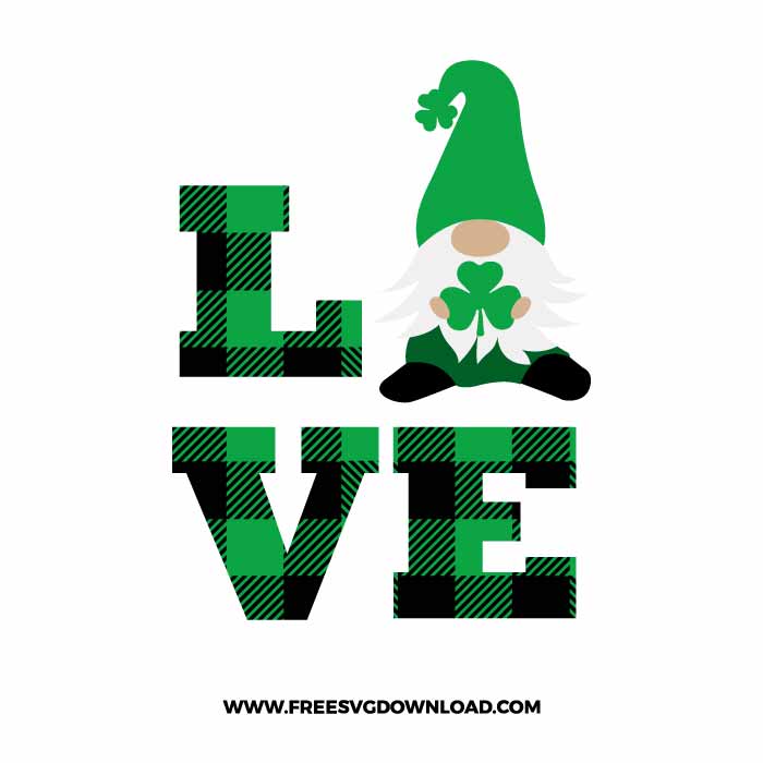 St Patricks Gnomes Love SVG & PNG, SVG Free Download, SVG files for Cricut, st patricks day svg, lucky svg, irish svg, clover svg, irish quotes svg, shamrock svg