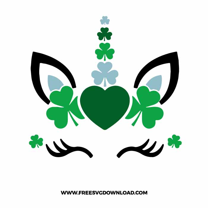 St Patricks Unicorn SVG & PNG, SVG Free Download, SVG for Cricut Design Silhouette, st patricks day svg, lucky svg, irish svg, clover svg, irish quotes svg, shamrock svg