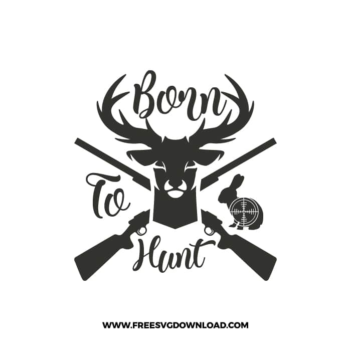 Born To Hunt SVG & PNG, SVG Free Download, svg files for cricut, separated svg, hunting svg, deer hunting svg, duck hunting svg
