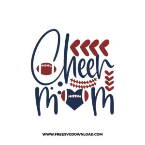 Cheer Mom SVG & PNG, SVG Free Download,  SVG for Cricut Design Silhouette, svg files for cricut, mom life svg, mother svg, football mom svg