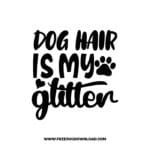 Dog Hair Is My Glitter 2 SVG & PNG, SVG Free Download, SVG for Cricut, dog free svg, dog lover svg, paw print free svg, puppy svg