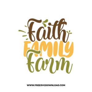 Faith Family Farm SVG & PNG Free Download, svg files for cricut, pot holder svg, farmhouse svg, pantry svg, cooking svg, kitchen svg