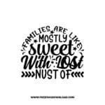 Families Are Like Mostly Sweet With Lost Nust Offree SVG & PNG, SVG Free Download, svg files for cricut, home svg, home sweet home free svg