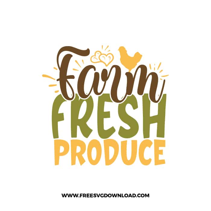 Farm Fresh Produce SVG & PNG Free Download, svg files for cricut, pot holder svg, farmhouse svg, pantry svg, cooking svg, kitchen svg