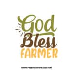 God Bless Farmer SVG & PNG Free Download, svg files for cricut, pot holder svg, farmhouse svg, pantry svg, cooking svg, kitchen svg