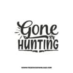 Gone Hunting SVG & PNG, SVG Free Download, svg files for cricut, separated svg, hunting svg, deer hunting svg, duck hunting svg