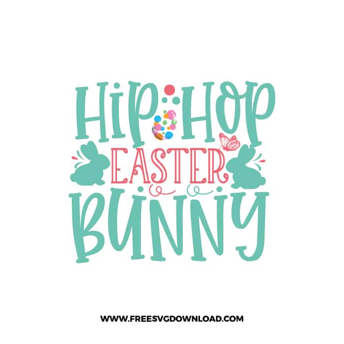 Hip Hop Easter Bunny SVG, SVG Free Download, SVG files for Cricut, easter svg, easter bunny svg, happy easter svg, easter egg svg