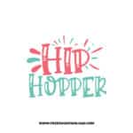 Hip Hopper SVG, SVG Free Download, SVG files for Cricut, easter svg, easter bunny svg, happy easter svg, easter egg svg