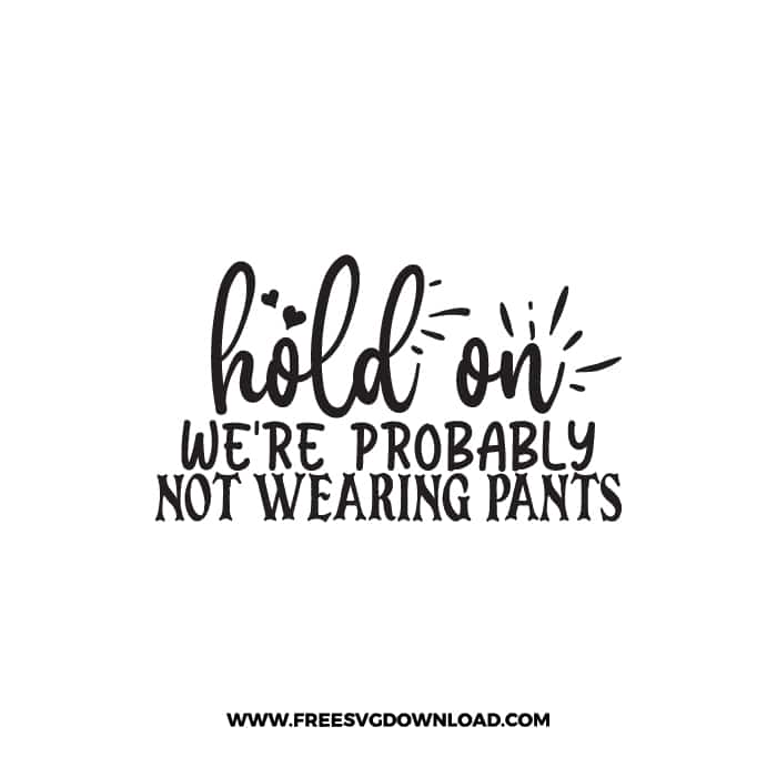Hold On We're Probably Not Wearing Pants 2 SVG & PNG, SVG Free Download, svg files for cricut, home sweet home svg, home decor svg, home svg