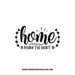 Home Is Where The Heart Is free SVG & PNG, SVG Free Download, svg files for cricut, home svg, home sweet home free svg, home decor svg