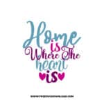 Home Is Where The Heart Is 3 free SVG & PNG, SVG Free Download, svg files for cricut, home svg, home sweet home free svg, home decor svg