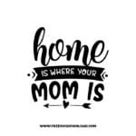 Home Is Where Your Mom Is free SVG & PNG, SVG Free Download, svg files for cricut, home svg, home sweet home free svg, home decor svg
