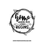 Home Where Our Story Begins free SVG & PNG, SVG Free Download, svg files for cricut, home svg, home sweet home free svg, home decor, welcome