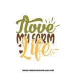 I Love My Farm Life SVG & PNG Free Download, svg files for cricut, pot holder svg, farmhouse svg, pantry svg, cooking svg, kitchen svg