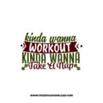 Kinda Wanna Workout Kinda Wanna Take A Nap 2 SVG PNG, SVG Free Download,  SVG files Cricut, fitness svg, gym svg, workout svg, barbell svg,
