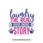 Laundry The Real Never Ending Story SVG & PNG, SVG Free Download,  SVG files for cricut, funny laundry svg, laundry sign svg, home decor svg