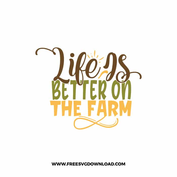 Life Is Better On The Farm SVG & PNG Free Download, svg files for cricut, pot holder svg, farmhouse svg, pantry svg, cooking svg, kitchen svg