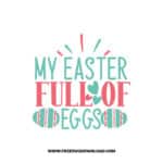 My Easter Full Of Eggs SVG, SVG Free Download, SVG files for Cricut, easter svg, easter bunny svg, happy easter svg, easter egg svg