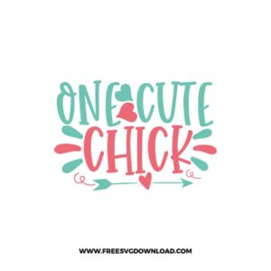 One Cute Chick Free SVG File