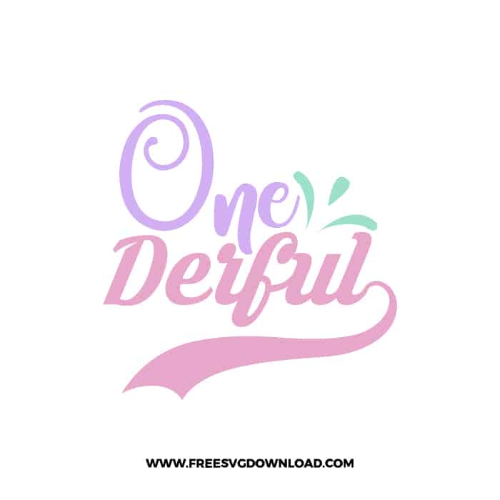 One Derful SVG & PNG free downloads. You can use cut files with Silhouette Studio, Cricut for your DIY projects baby svg, kids svg, quotes svg