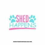 Shed Happens SVG & PNG, SVG Free Download, SVG for Cricut, dog free svg, dog lover svg, paw print free svg, puppy svg
