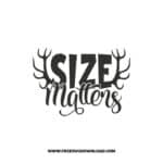 Size Matters SVG & PNG, SVG Free Download, svg files for cricut, separated svg, hunting svg, deer hunting svg, duck hunting svg