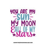 You Are My Sun My Moon & All Of My Stars free SVG & PNG, SVG Free Download, svg files for cricut, home svg, family svg