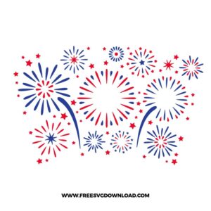 4th of July Fireworks Starbucks SVG & PNG, SVG Free Download, SVG files for cricut, starbucks wrap free svg, 4th of July starbucks wrap svg