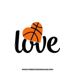 Basketball Love free SVG & PNG, SVG Free Download, svg files for cricut, basketball svg, sports svg, basketball mom svg, basketball team svg