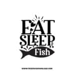 Eat Sleep Fish free SVG & PNG, SVG Free Download, SVG for Cricut Design, inspirational svg, motivational svg, quotes svg