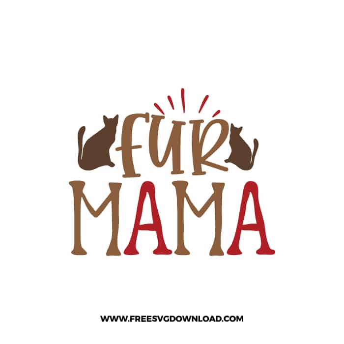 Fur Mama 3 SVG & PNG, SVG Free Download, SVG for Cricut, dog free svg, dog lover svg, paw print free svg, puppy svg, cat svg