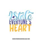 I Stole Everyone's Heart SVG & PNG free downloads. Cricut for your DIY projects, baby svg, onesies svg, nursery svg, mother svg, father svg