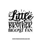 Little Brother Biggest Fan free SVG & PNG, SVG Free Download, svg files for cricut, baseball svg, sports svg, baseball team svg