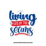 Living Life By The Seams free SVG & PNG, SVG Free Download, svg files for cricut, baseball svg, sports svg, baseball mom svg, team svg