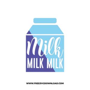 Milk Milk Milk SVG & PNG free downloads. Cricut for your DIY projects, baby svg, onesies svg, nursery svg, mother svg, father svg