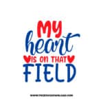 My Heart Is On That Field free SVG & PNG, SVG Free Download, svg files for cricut, baseball svg, sports svg, baseball mom svg, team svg