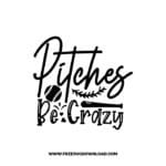 Pitches Be Crazy 2 free SVG & PNG, SVG Free Download, svg files for cricut, baseball svg, sports svg, baseball mom svg, baseball team svg