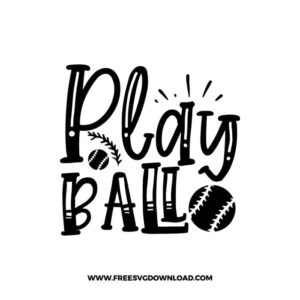 Play Ball Free SVG File