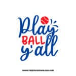 Play Ball Y'all free SVG & PNG, SVG Free Download, svg files for cricut, baseball svg, sports svg, baseball mom svg, baseball team svg